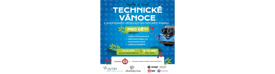 TECHNICKÉ VÁNOCE v Jihočeském vědeckotechnickém parku